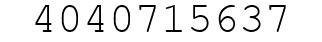 Number 4040715637.