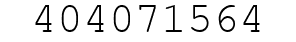 Number 404071564.