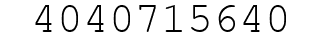 Number 4040715640.