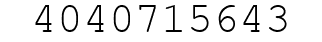 Number 4040715643.
