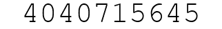 Number 4040715645.