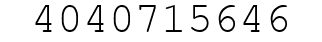 Number 4040715646.