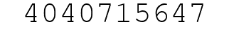 Number 4040715647.