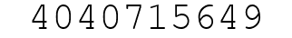 Number 4040715649.
