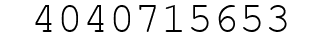 Number 4040715653.