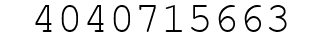 Number 4040715663.