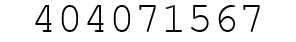Number 404071567.