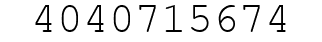 Number 4040715674.