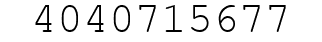 Number 4040715677.