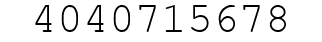 Number 4040715678.