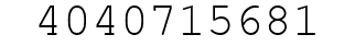 Number 4040715681.