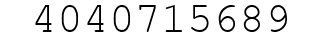 Number 4040715689.