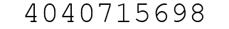 Number 4040715698.