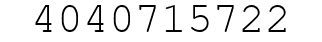 Number 4040715722.