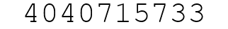 Number 4040715733.