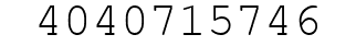 Number 4040715746.