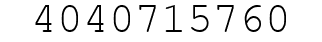 Number 4040715760.