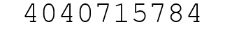 Number 4040715784.