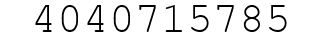 Number 4040715785.
