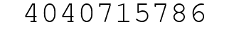 Number 4040715786.