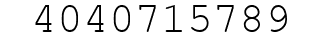 Number 4040715789.