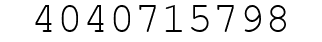 Number 4040715798.