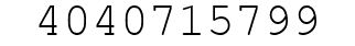 Number 4040715799.