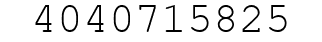 Number 4040715825.