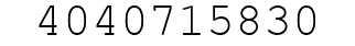Number 4040715830.