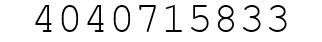 Number 4040715833.