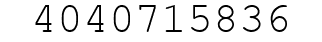 Number 4040715836.