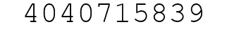 Number 4040715839.