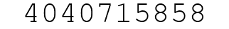 Number 4040715858.