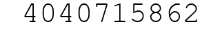 Number 4040715862.
