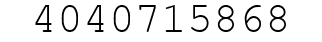 Number 4040715868.