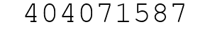 Number 404071587.