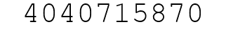 Number 4040715870.