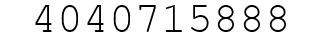 Number 4040715888.