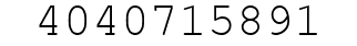 Number 4040715891.