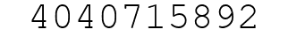 Number 4040715892.