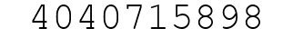 Number 4040715898.