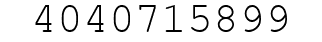 Number 4040715899.
