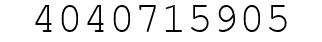 Number 4040715905.