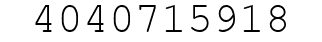 Number 4040715918.