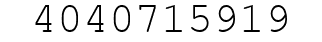 Number 4040715919.
