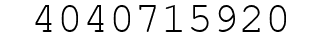 Number 4040715920.