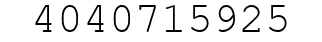 Number 4040715925.