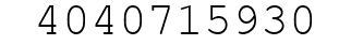 Number 4040715930.