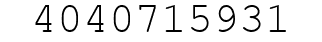 Number 4040715931.
