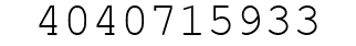 Number 4040715933.